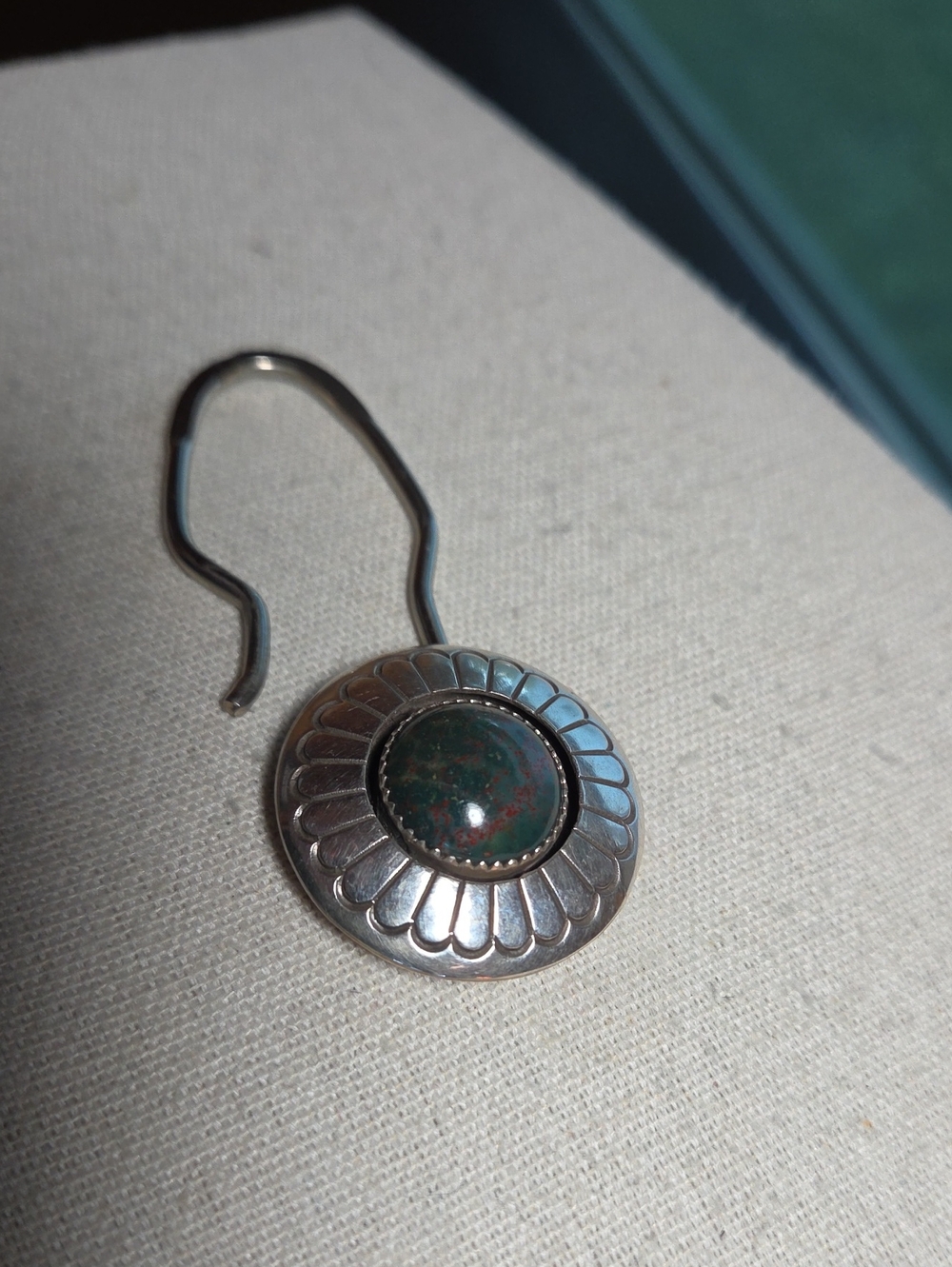 Marie Jackson Navajo Sterling Silver Key Ring